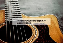 2024欧洲杯预选赛积分榜小组出炉,2024欧洲杯比赛时间