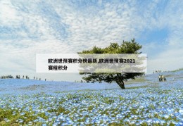 欧洲世预赛积分榜最新,欧洲世预赛2021赛程积分