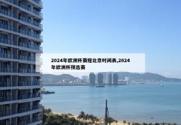 2024年欧洲杯赛程北京时间表,2024年欧洲杯预选赛