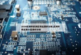 2026欧洲杯欧洲区预选赛积分榜,欧洲杯预选赛小组赛积分榜