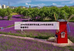 2040年欧洲杯举办国,204年欧洲杯在哪里举行